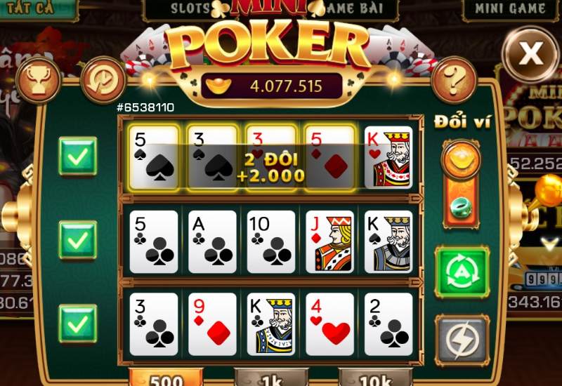 Cách chơi mini poker cơ bản chuẩn xác tân thủ cần biết